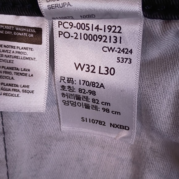 Levis 514 Straight Fit Mens Pants 32x30 Charcoal Gray Stretch - Picture 13 of 14